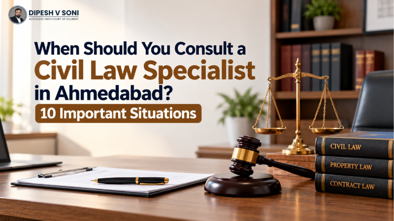 When Should You Consult a Civil Law Specialist in Ahmedabad? 10 Important Situations